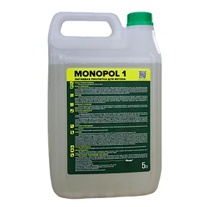 Monopol 1 обеспыливающая литиевая пропитка для бетона (фасовка: 5 л)
